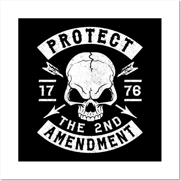 SECOND AMENDMENT - PRO NRA - PROTECT THE 2ND AMENDMENT Wall Art by Tshirt Samurai